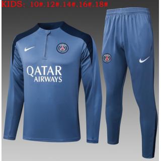 Chándal PSG 2025/26 (Gray Half Zipper) - NIÑOS